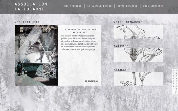 Screenshot of associationlalucarne.com