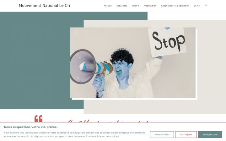 Capture d'écran de associationlecri.org