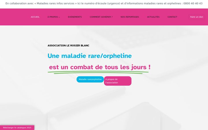 Capture d'écran de associationlerosierblanc.org