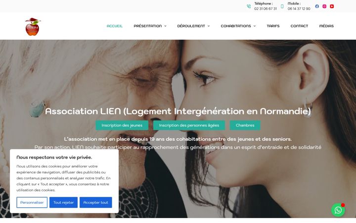 Screenshot of associationlien.fr