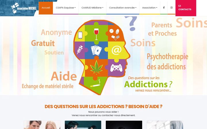 Screenshot of associationmichel.com