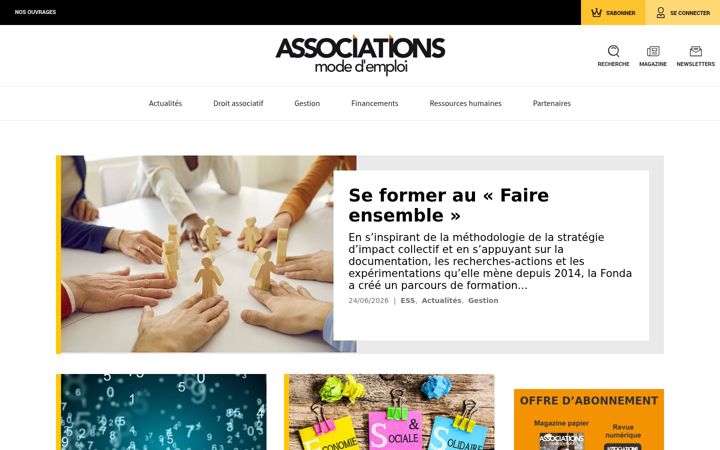 Capture d'écran de associationmodeemploi.fr
