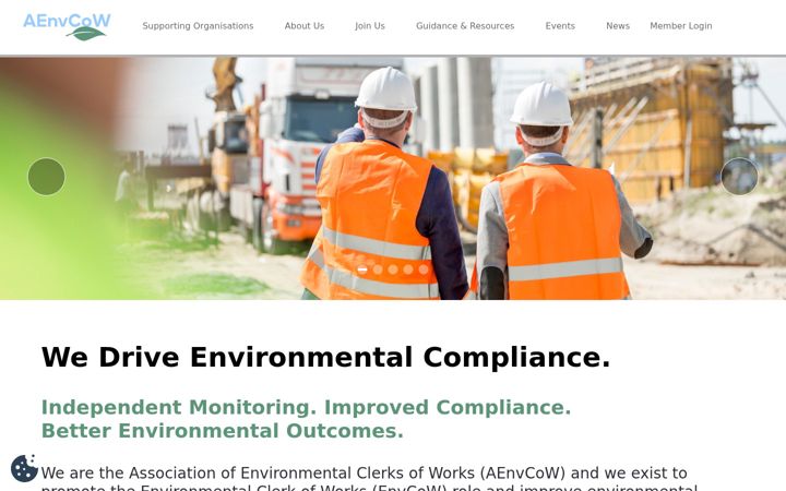 Screenshot of associationofenvcows.org