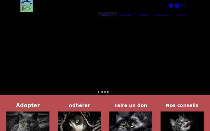 Screenshot of associationpamea.fr