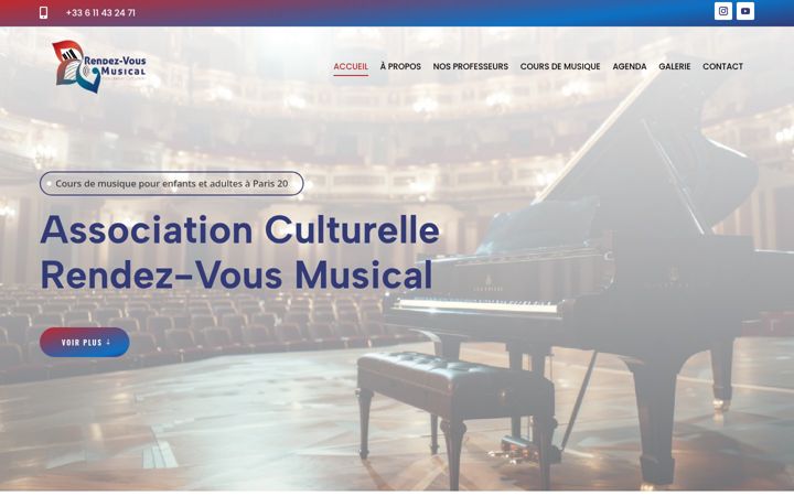 Screenshot of associationrendezvousmusical.fr