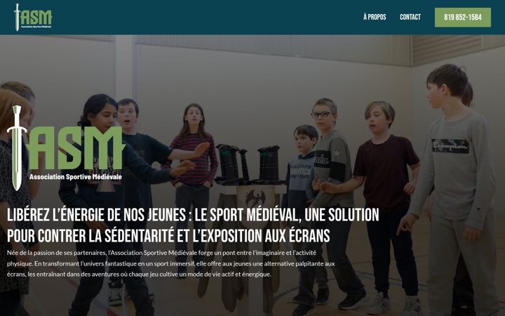 Capture d'écran de associationsportivemedievale.com