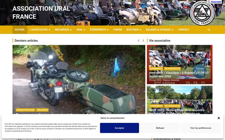 Screenshot of associationuralfrance.fr