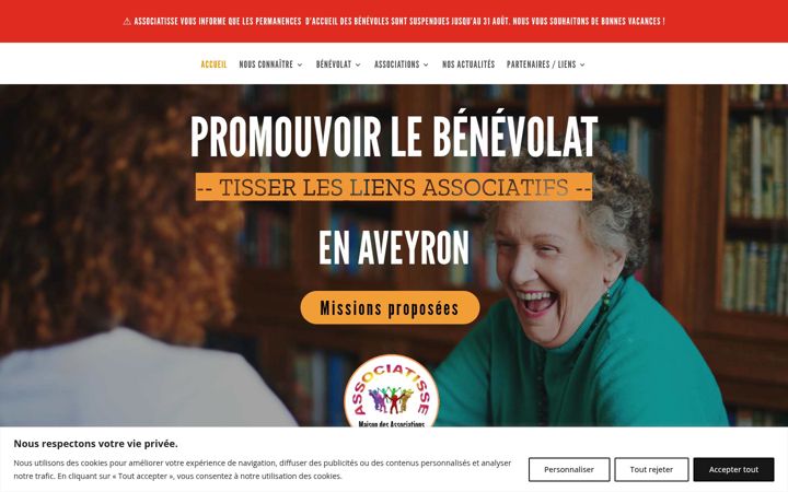 Screenshot of associatisse.fr