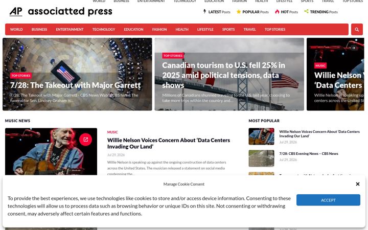 Screenshot of associattedpress.com