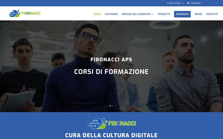 Screenshot of associazione-fibonacci.it