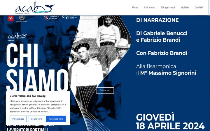 Screenshot stránky associazioneacab.org