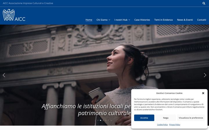Screenshot of associazioneaicc.it