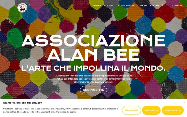 Ekrānuzņēmums no associazionealanbee.com