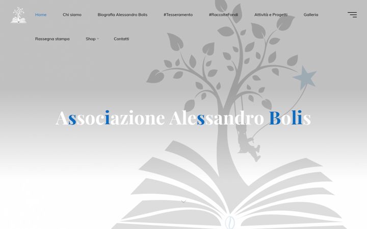 Snímek obrazovky associazionealessandrobolis.it