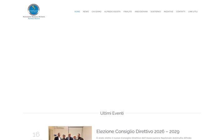 Snímek obrazovky associazionealfredoagosta.it