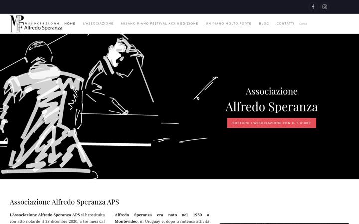 Screenshot stránky associazionealfredosperanza.org
