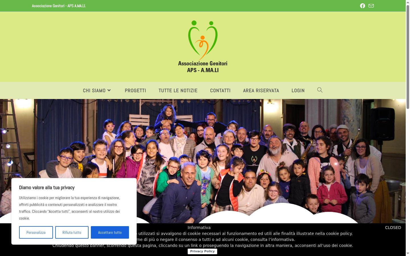 Screenshot des Einwilligungsbanners vor jeglicher Interaktion