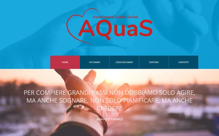 Screenshot of associazioneaquas.it