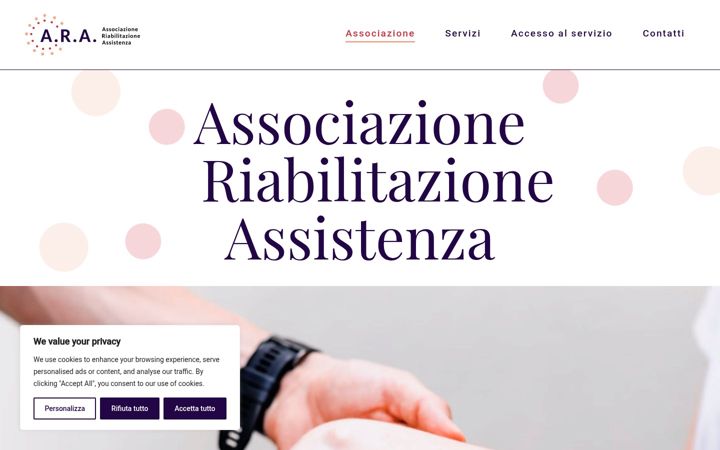 Screenshot of associazioneara.it