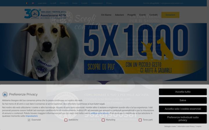 Ekrānuzņēmums no associazioneasta.com
