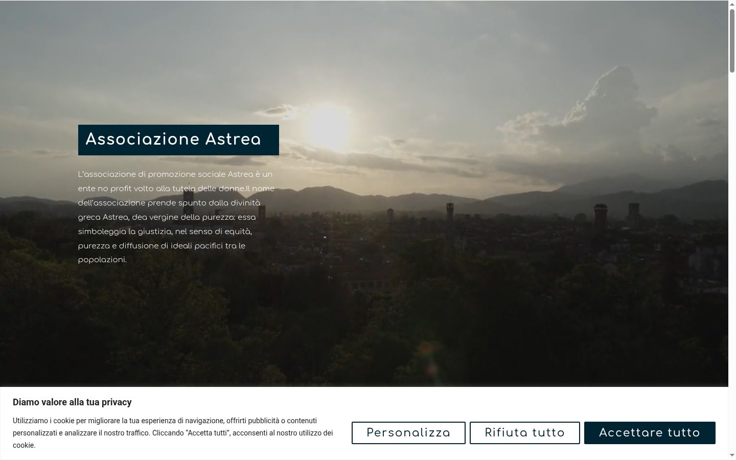 Screenshot des Einwilligungsbanners vor jeglicher Interaktion