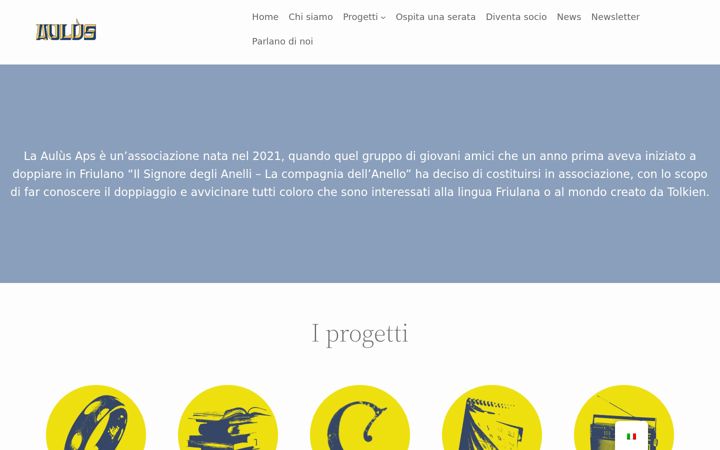 Screenshot of associazioneaulus.it