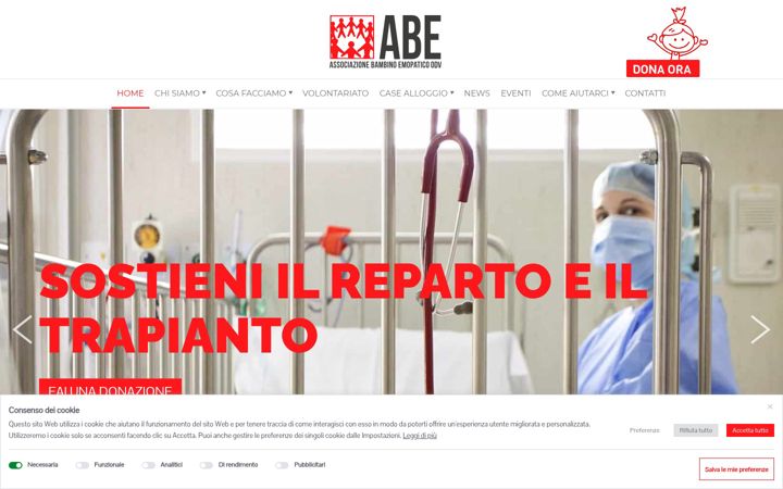 Snímek obrazovky associazionebambinoemopatico.it