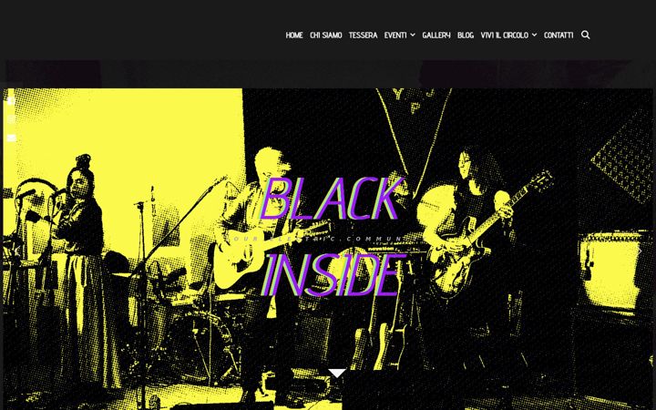 Screenshot stránky associazioneblackinside.org