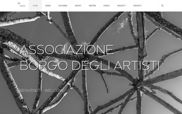 Snímek obrazovky associazioneborgodegliartisti.it