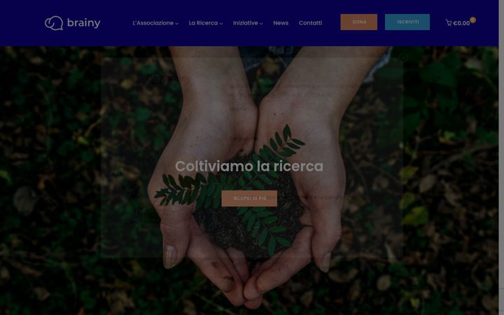 Screenshot of associazionebrainy.com