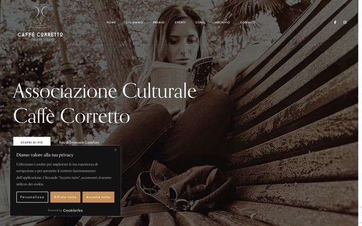 Screenshot of associazionecaffecorretto.it