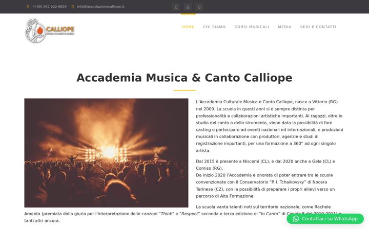 Screenshot of associazionecalliope.it