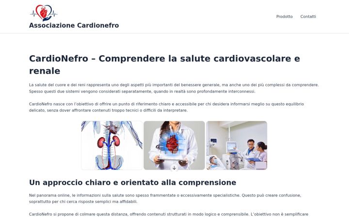 Screenshot of associazionecardionefro.it