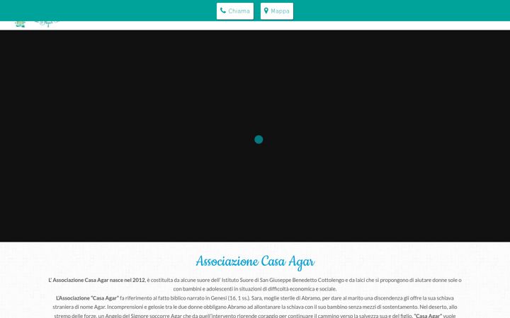 Screenshot of associazionecasaagaronlus.it
