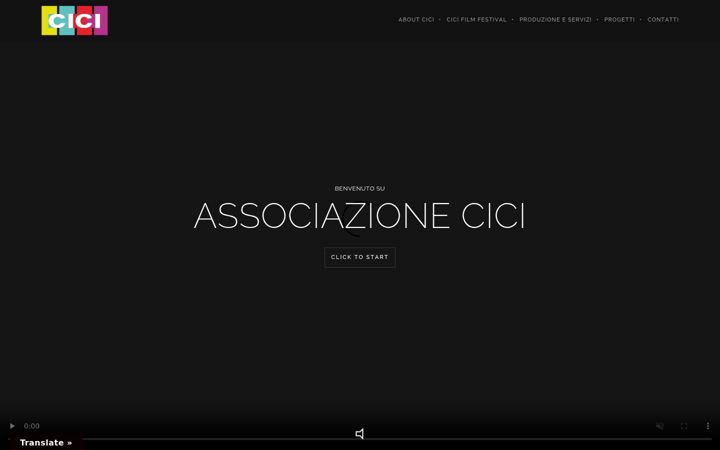 Screenshot of associazionecici.com