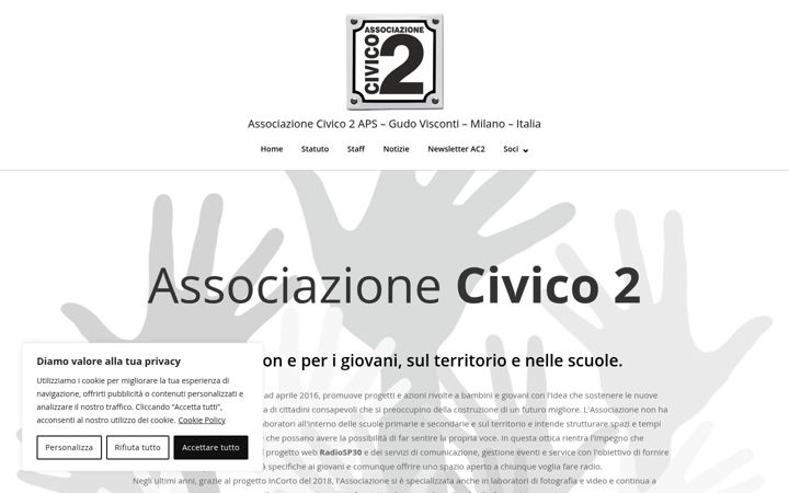 Screenshot of associazionecivico2.it