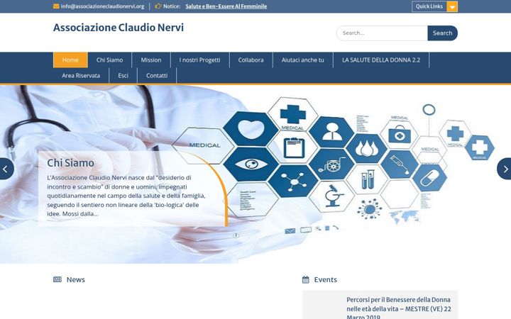 Képernyőkép: associazioneclaudionervi.org