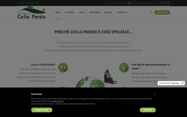 Zrzut ekranu associazionecollepardo.it