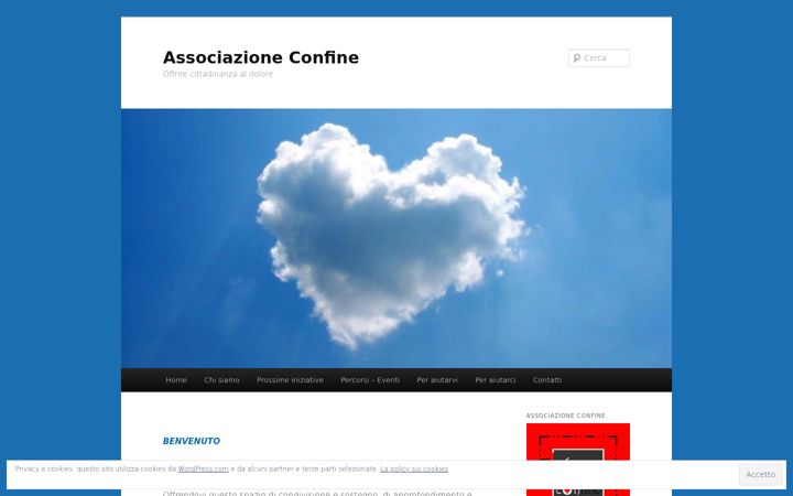 Skärmbild av associazioneconfine.org
