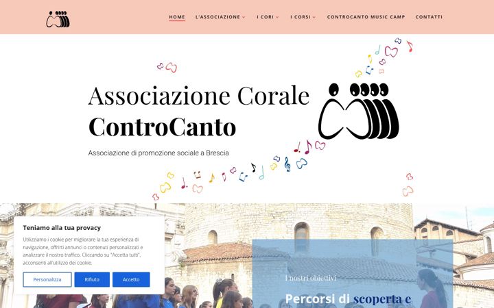 Screenshot of associazionecontrocanto.it