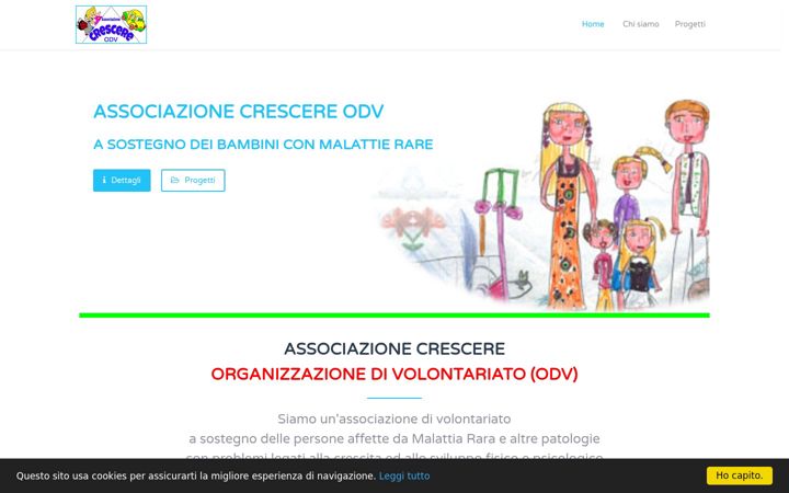 Screenshot of associazionecrescere.info
