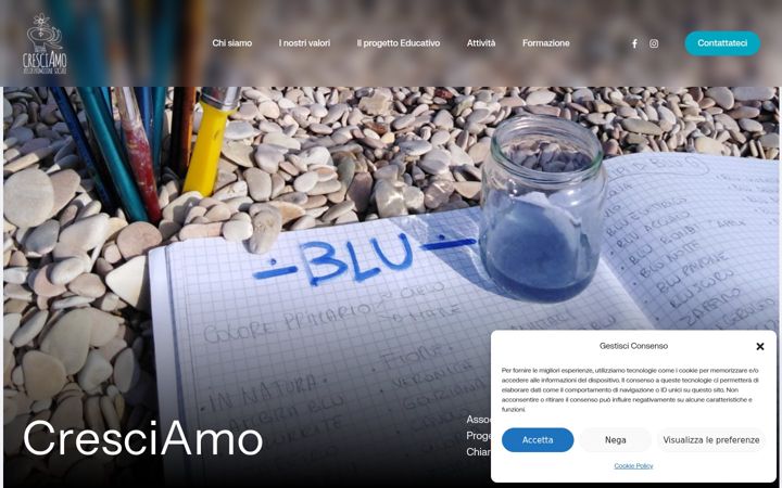 Screenshot of associazionecresciamo.it