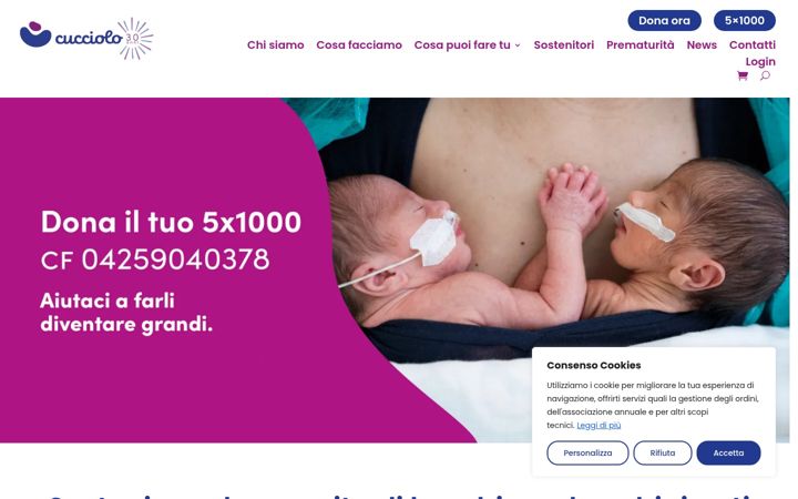 Zrzut ekranu associazionecucciolo.it