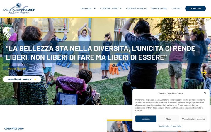 Skärmbild av associazionecxc.org