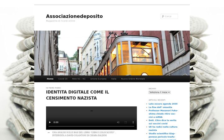 Screenshot of associazionedeposito.it