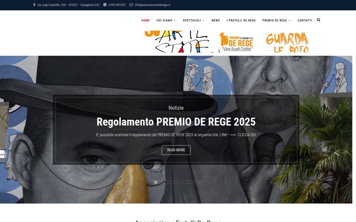 Snímek obrazovky associazionederege.it