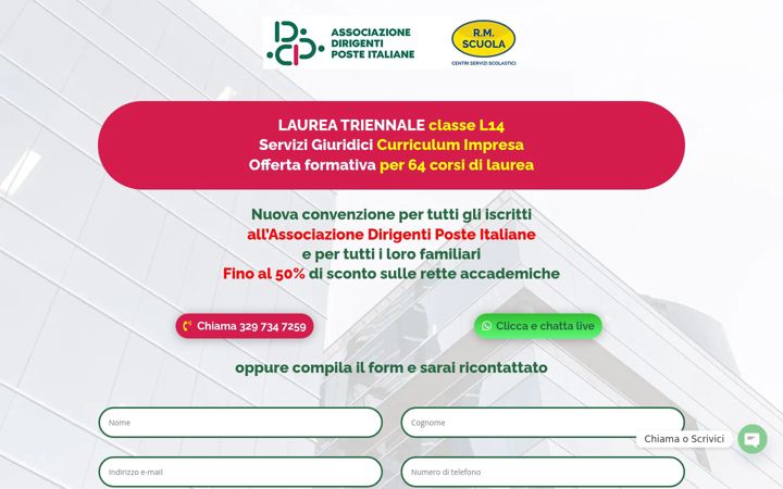 Screenshot of associazionedirigentiposteitalianermuniconvenzione.it