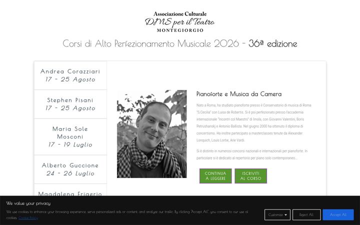 Screenshot of associazionedms.it