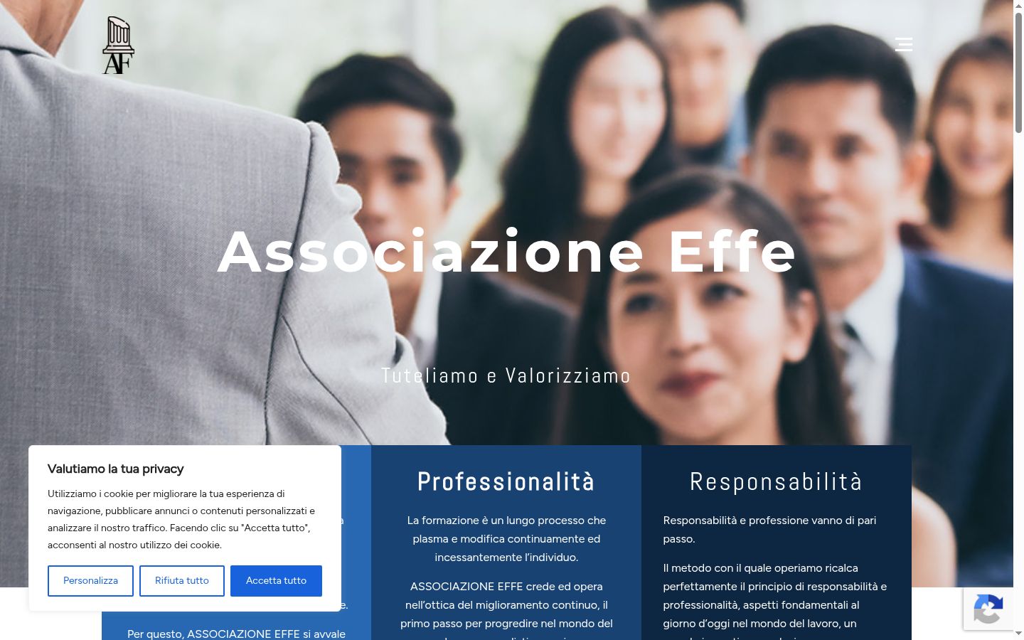 Captura de ecrã do banner de consentimento apresentado antes de qualquer interação