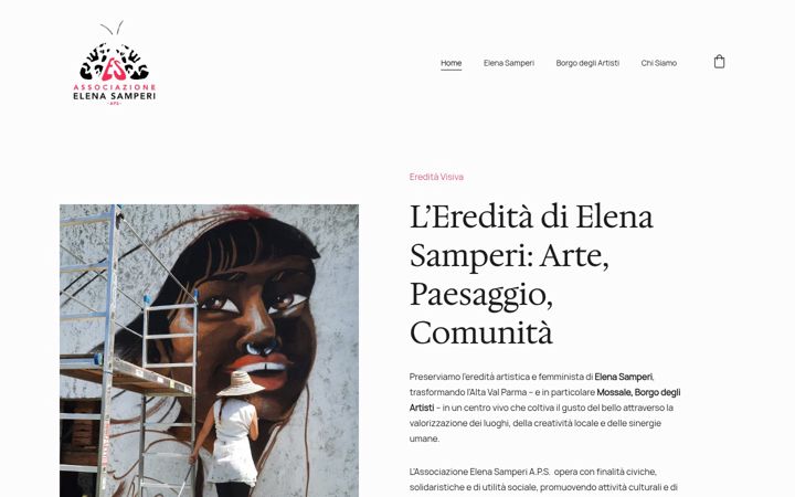 Screenshot of associazioneelenasamperi.com